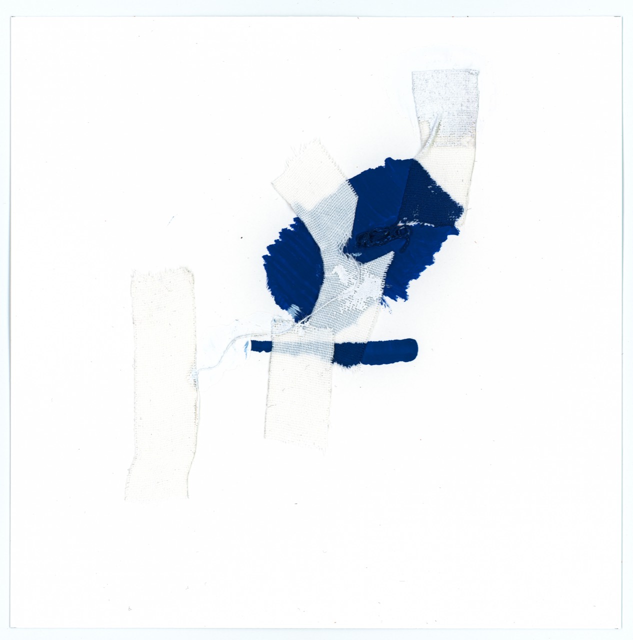 4 Senses book artwork — fabric knot with blue accents