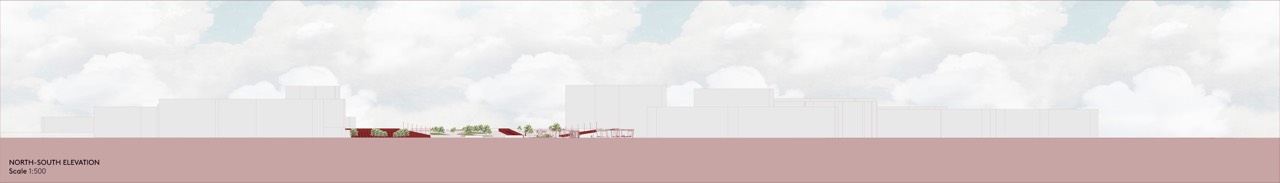 RML Link — site section with planting and seating